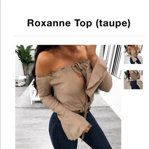 Off the shoulder top